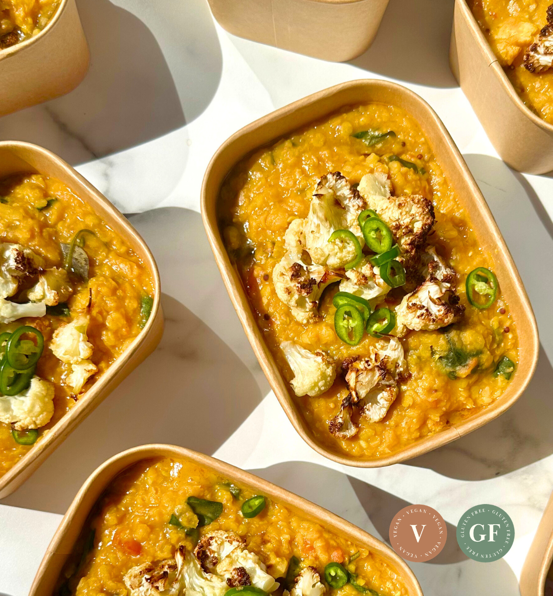 Roast Cauliflower Kitchari/Dhal (GF, V)