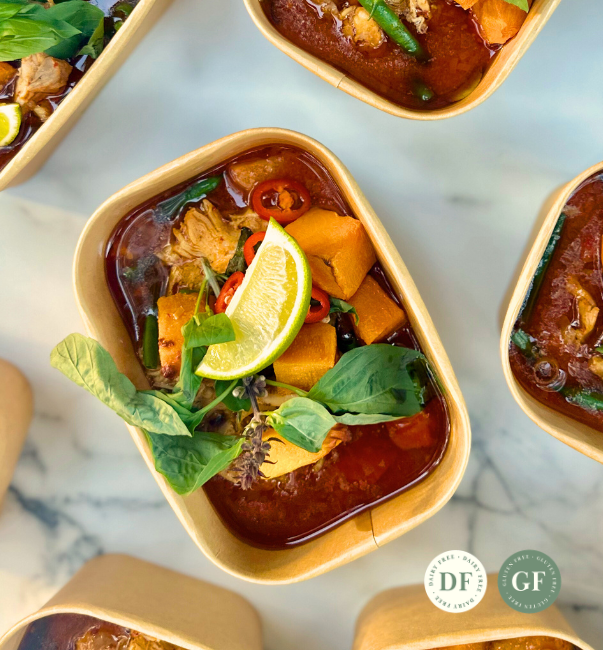 Thai Red Chicken Curry w/ Pumpkin (GF)