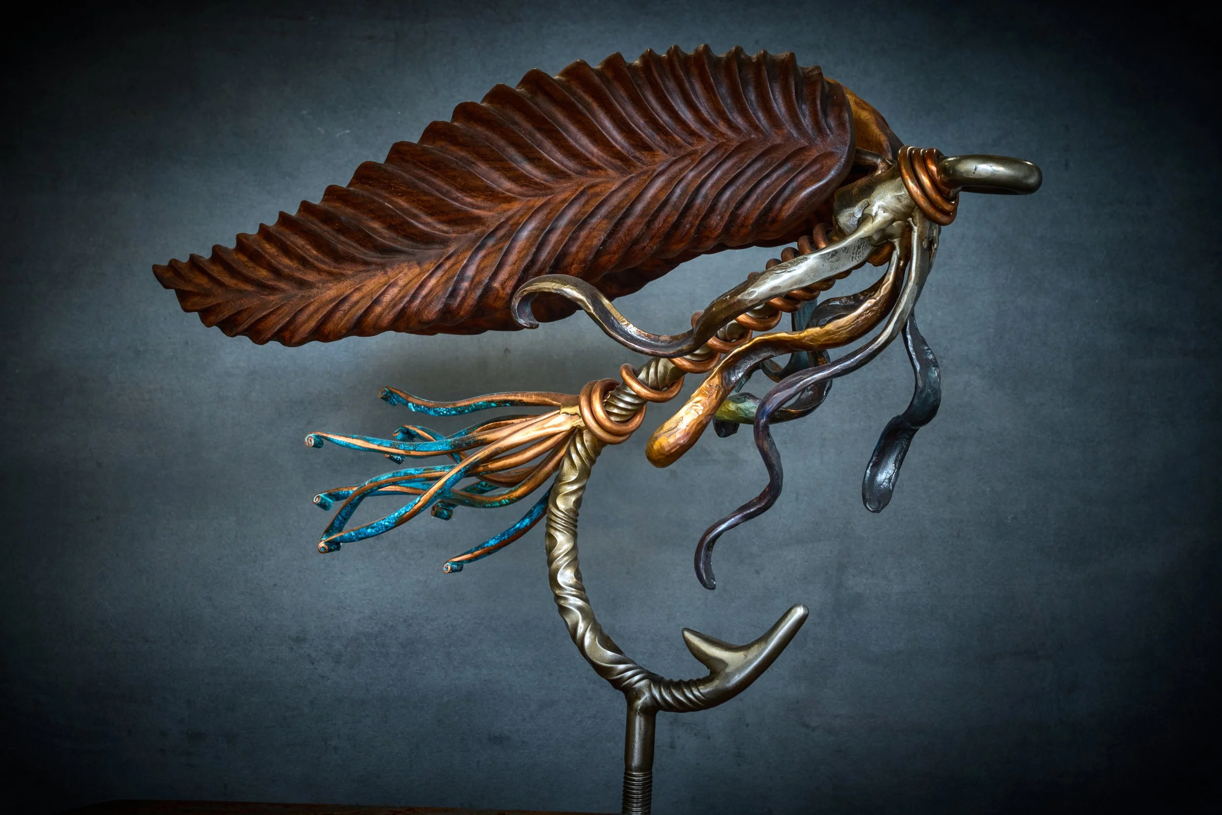 Discover “Lolo’s Fly,” a luxury handcrafted metal sculpture designed for discerning art collectors. Composed of meticulously layered, multi-toned metals and refined detailing, this heirloom-quality piece captures the elegance of classic fly patterns.