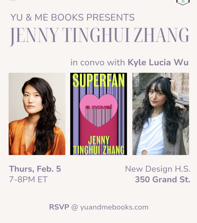 Book Launch of Superfan by Jenny Tinghui Zhang