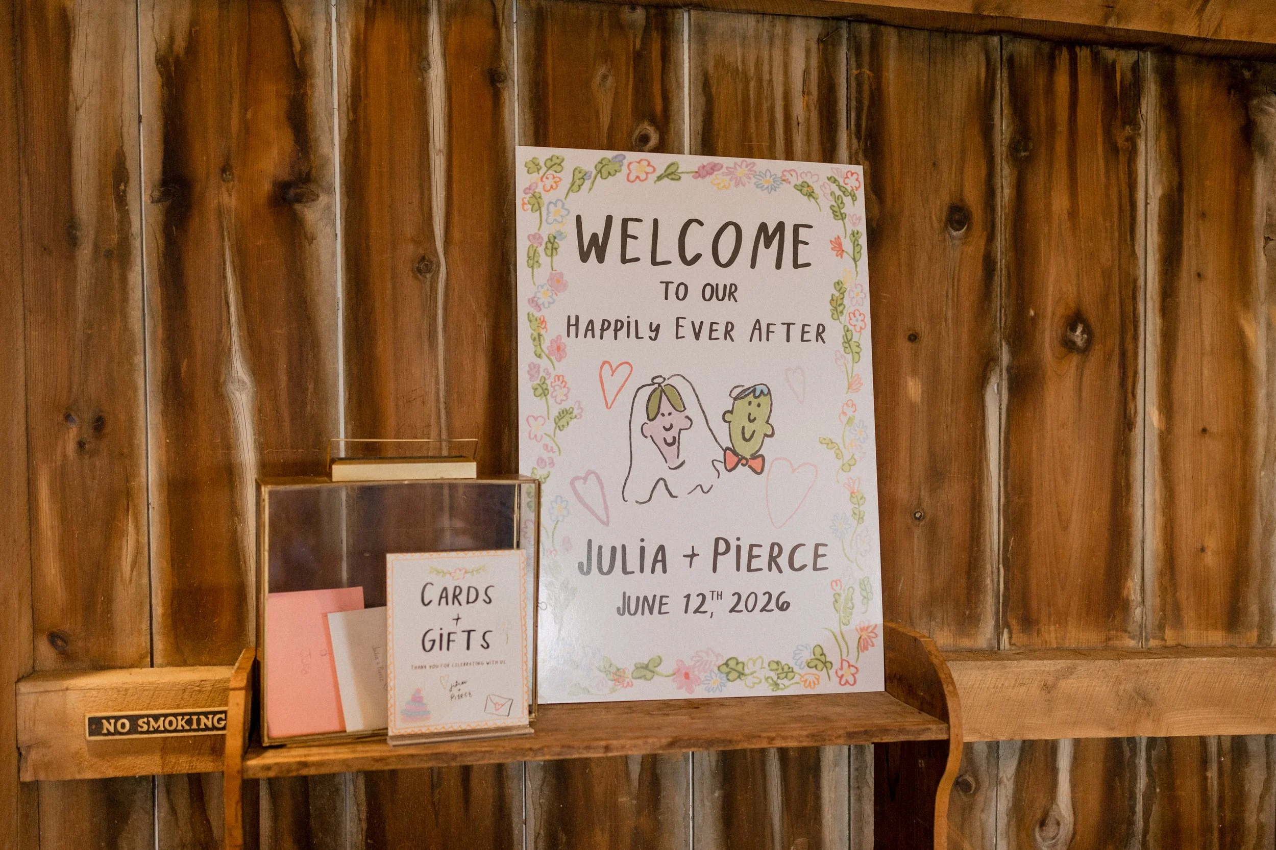 Welcome Sign made with hand draw font