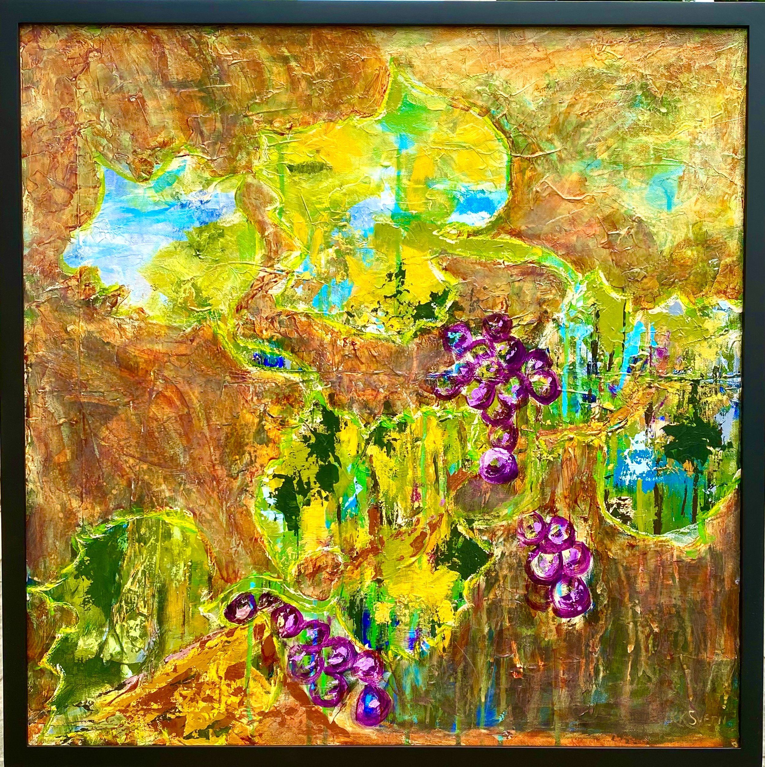 Happiness-Psalm 128
24 x 24 x .75 in. canvas
Acrylic, framed, signed original
$400.00