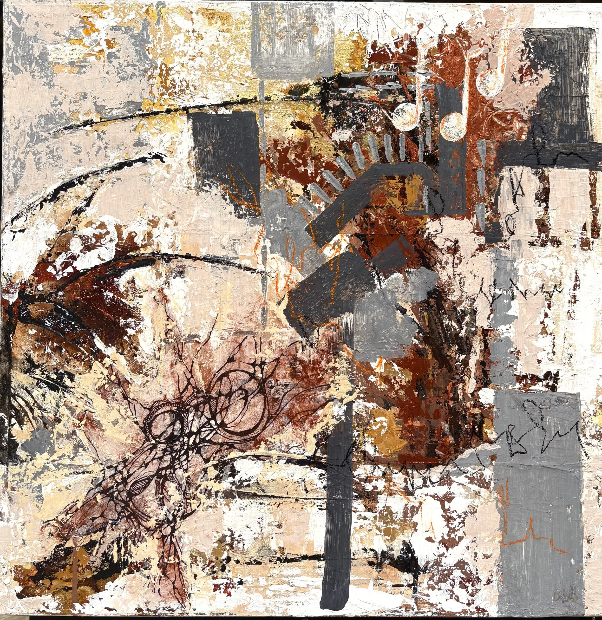 Redemptive Suffering= Psalm 13
24 x 24 x 1.5 in. canvas
Acrylic Mixed media, unframed
signed origianl
$500.00