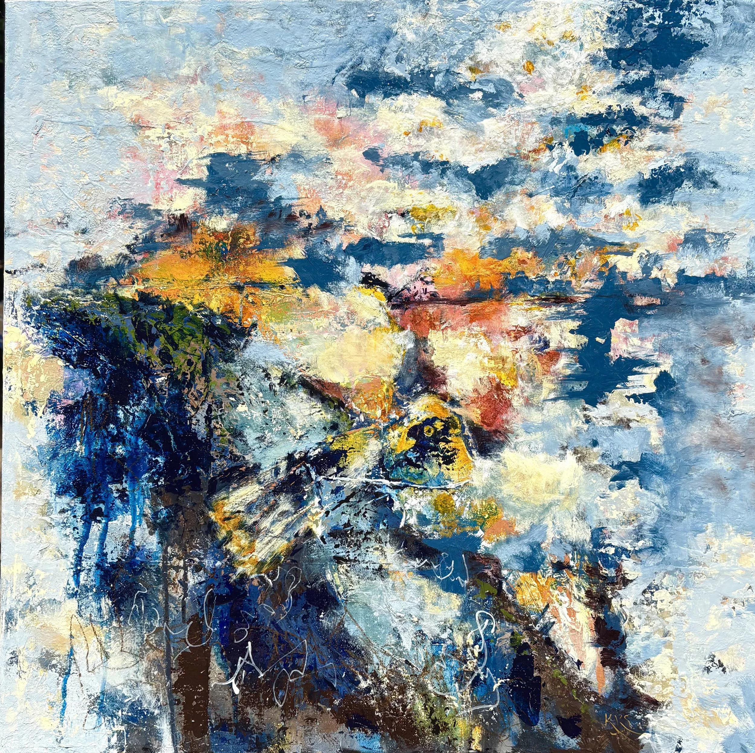 Hovering Dove-Psalm 5
24 x 24 x 1.5 in. canvas
Acrylic Mixed media, unframed
signed original
$500.00
