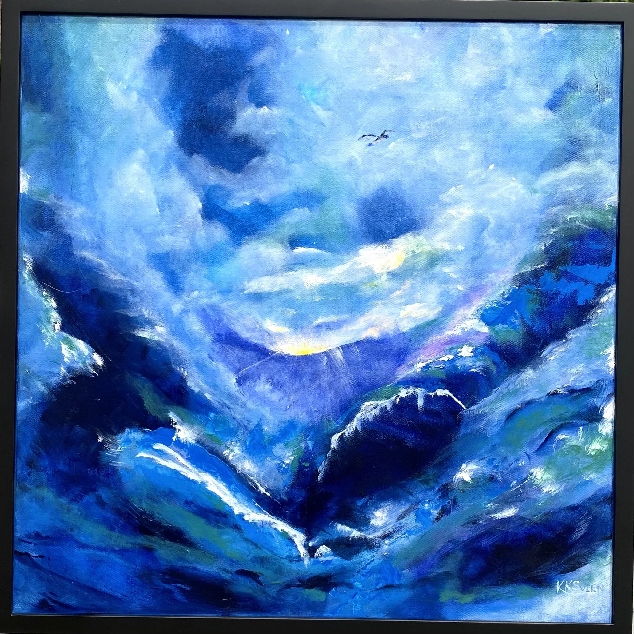 Help-Psalm 124
24 x 24 x .75 in. canvas
Acrylic, framed, signed original
$400.00