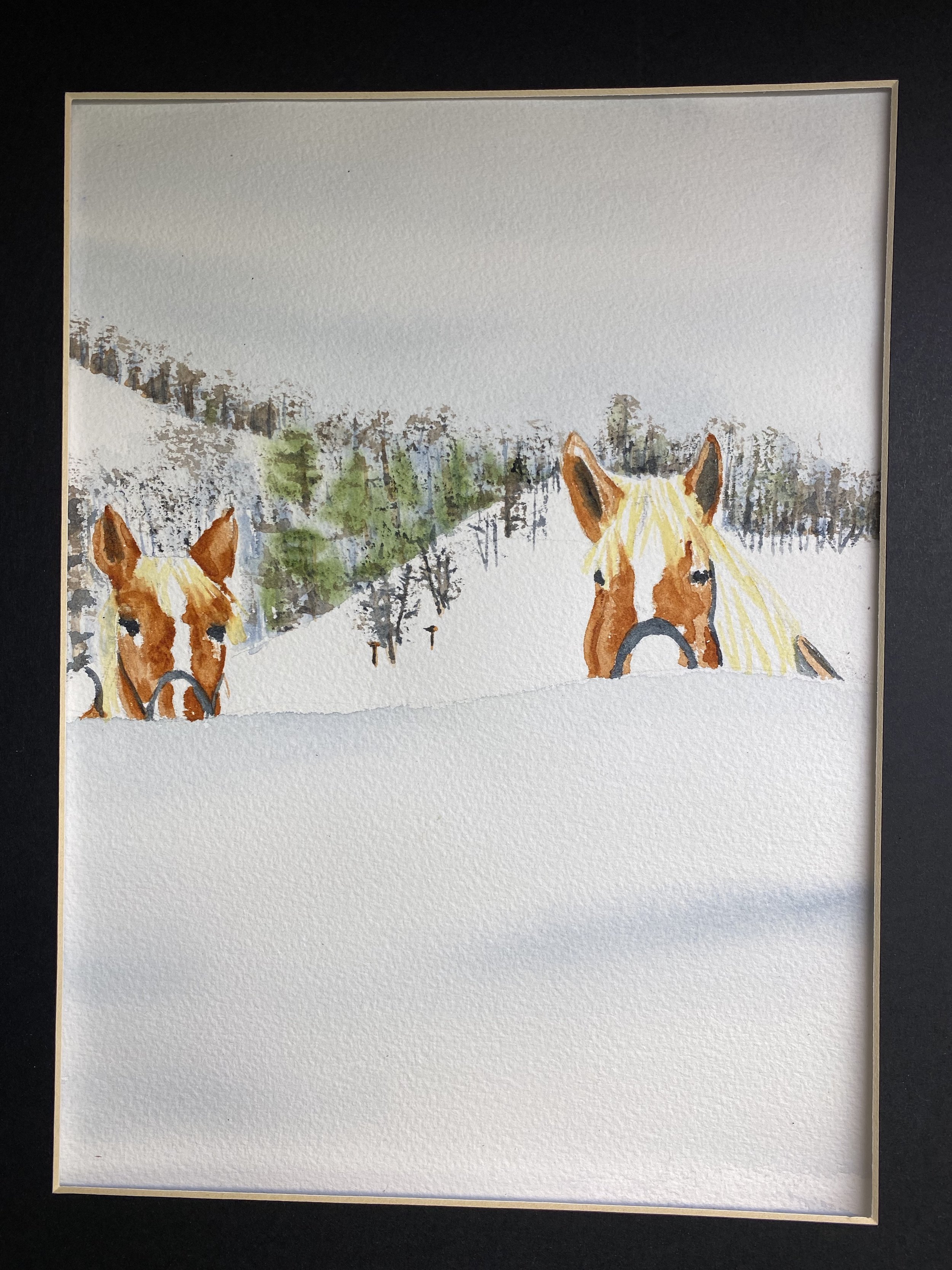 Two Pals
Watercolor
10x14
12x16 matted