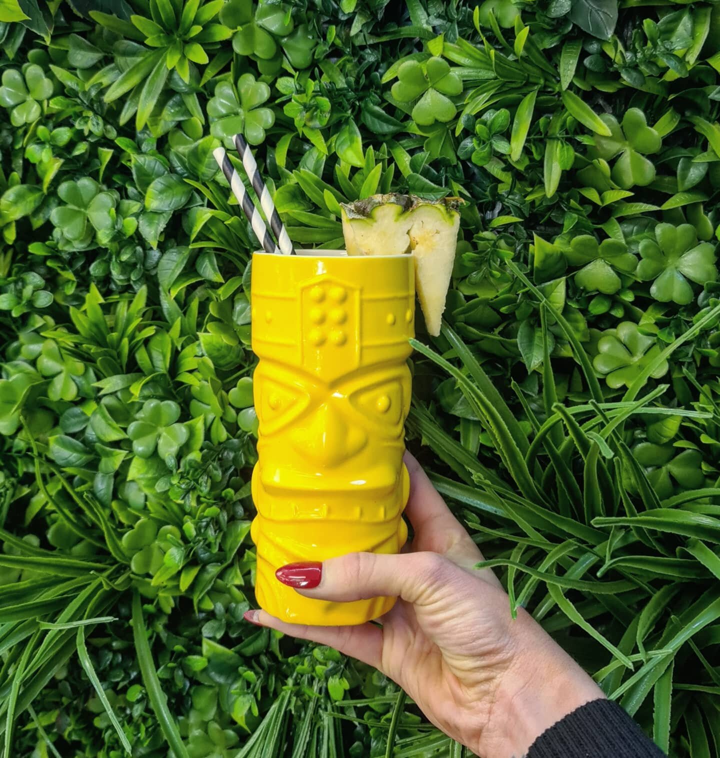 Tonight, we're taking you to the tropics with this new Tiki Cocktail🍍😎 

👉 A delicious mix of spice rum, mango &amp; pineapple liqueur, pineapple juice, lime juice &amp; campari, demerara syrup.

&bull; $14 all day - everyday 🍹

 #worldcocktailda