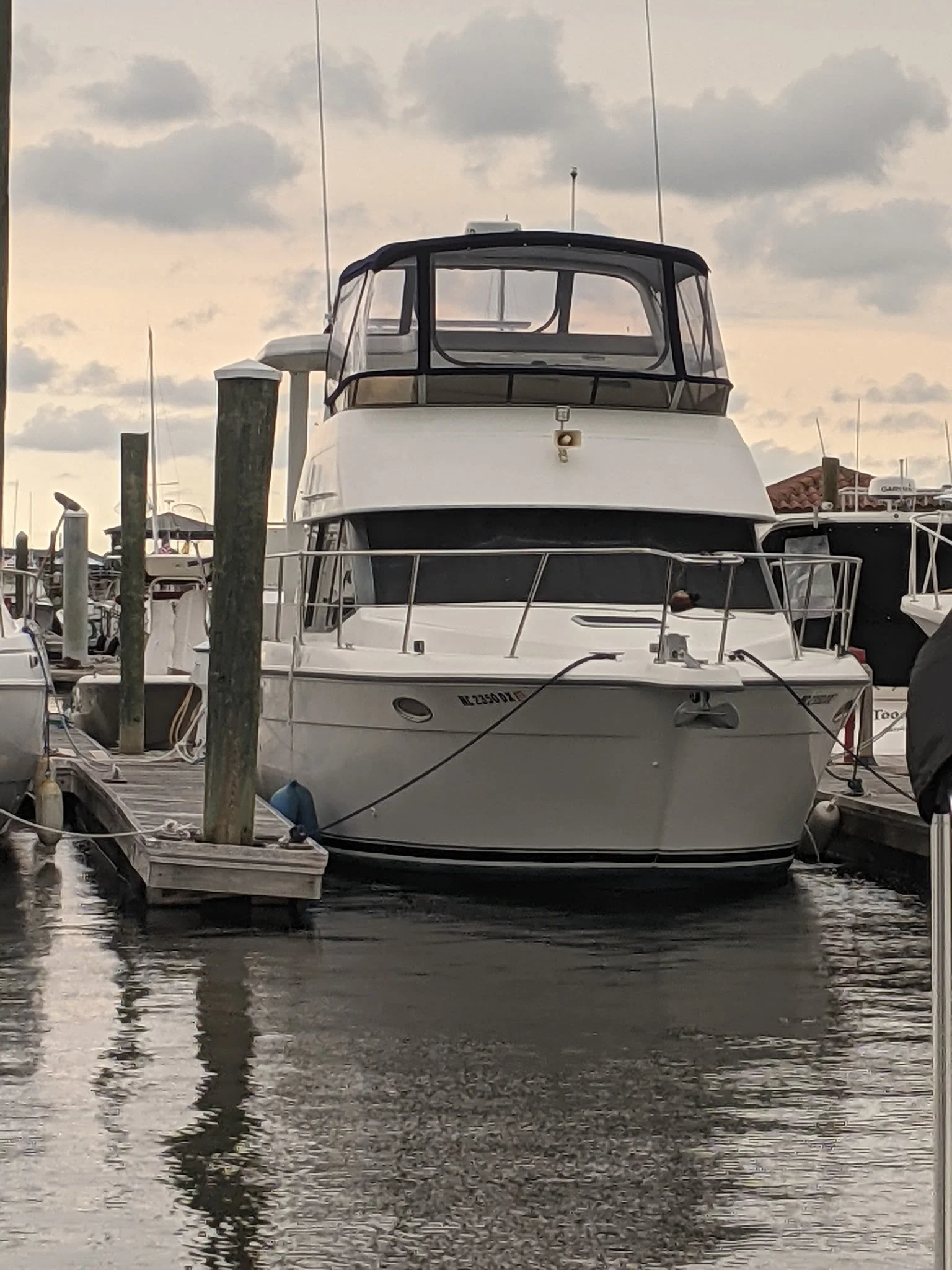 BQ714 at the dock prior to haul out. 