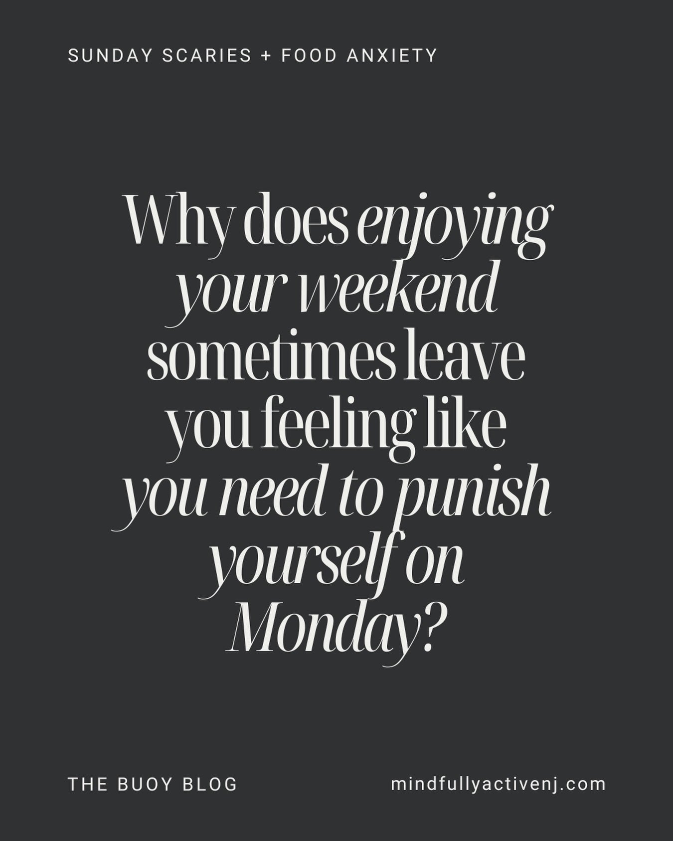 Have you ever noticed that by Sunday afternoon, you start mentally reviewing everything you ate over the weekend? Maybe you went out to dinner, enjoyed a few drinks, ordered takeout, or ate differently than you normally would during the week. Suddenl