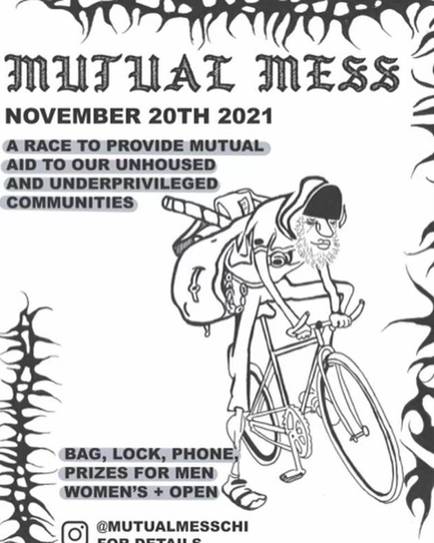 SAVE THE DATE! NOV 20th is full of fun! Kick your day off with @mutualmesschi Cranksgiving style race! 4PM meet up at Daley Plaza. REGISTRATION IS FREE (you will be paying what you can to complete manifest). Prizes for men, women, &amp; open. 
After 
