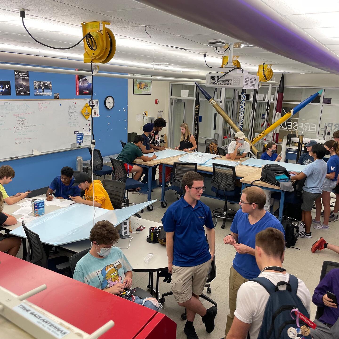Last nights Pathfinder meeting had a big turn out with all hands on deck! The team continued work, and started working on our new &ldquo;Trailblazer&rdquo; rocket. This included making some molds for fins and a nose cone, while other members made a c