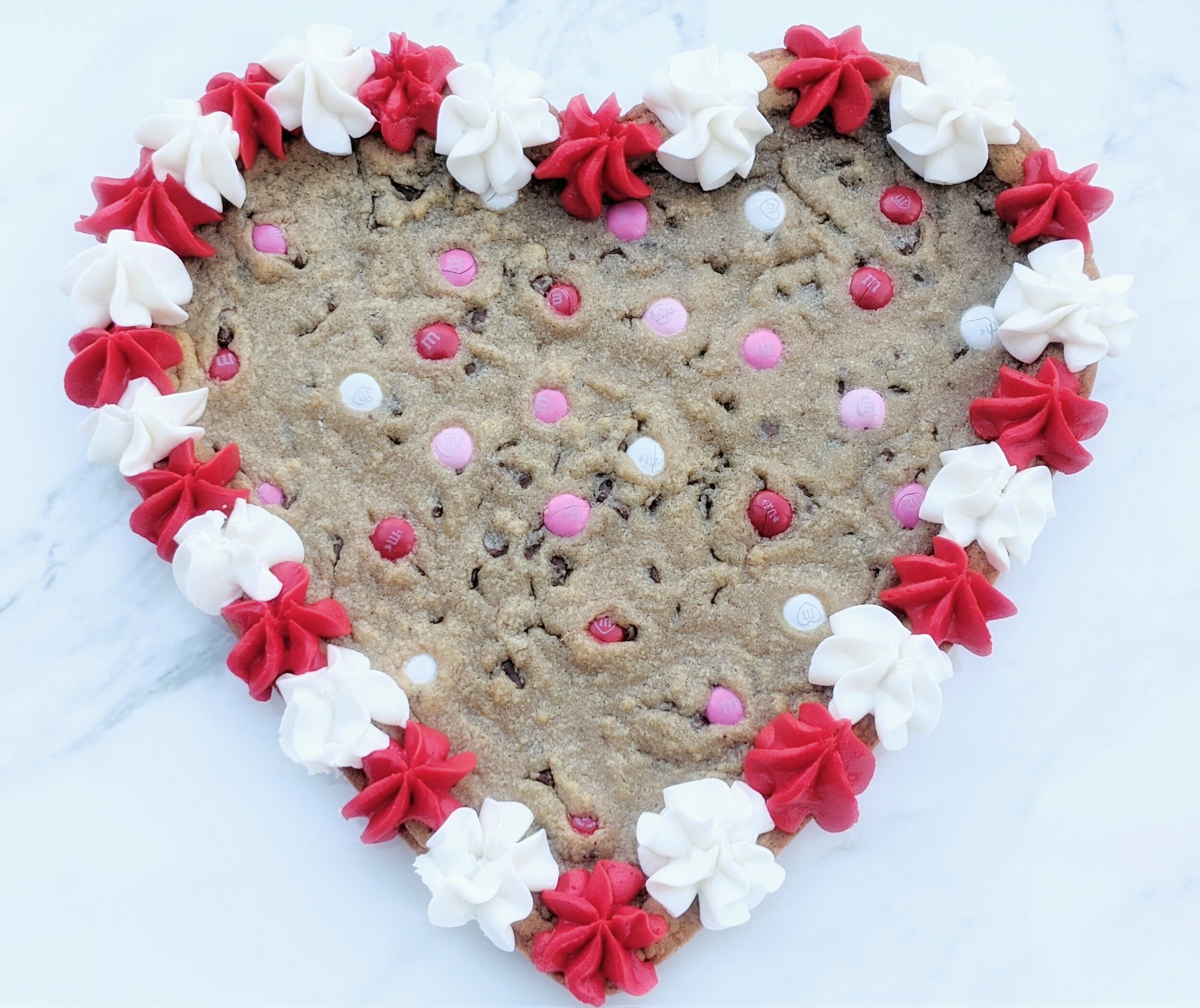 Valentine's Day Cookie Cake