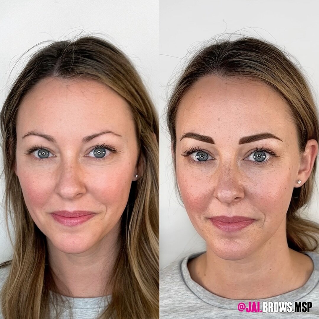 Pretty new powder brows on my amazingly beautiful client. Her eyes sparkling even more! 🖤
&bull;
Brows will soften as they heal and lighten about 40-60%.
&bull;
April ☔️ books are open!!
✨Book online✨ at www.JaiBrows.com
📱DM me to get on my cancell