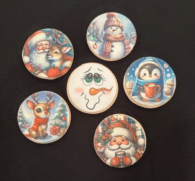 Assorted Decorated  Christmas cookies