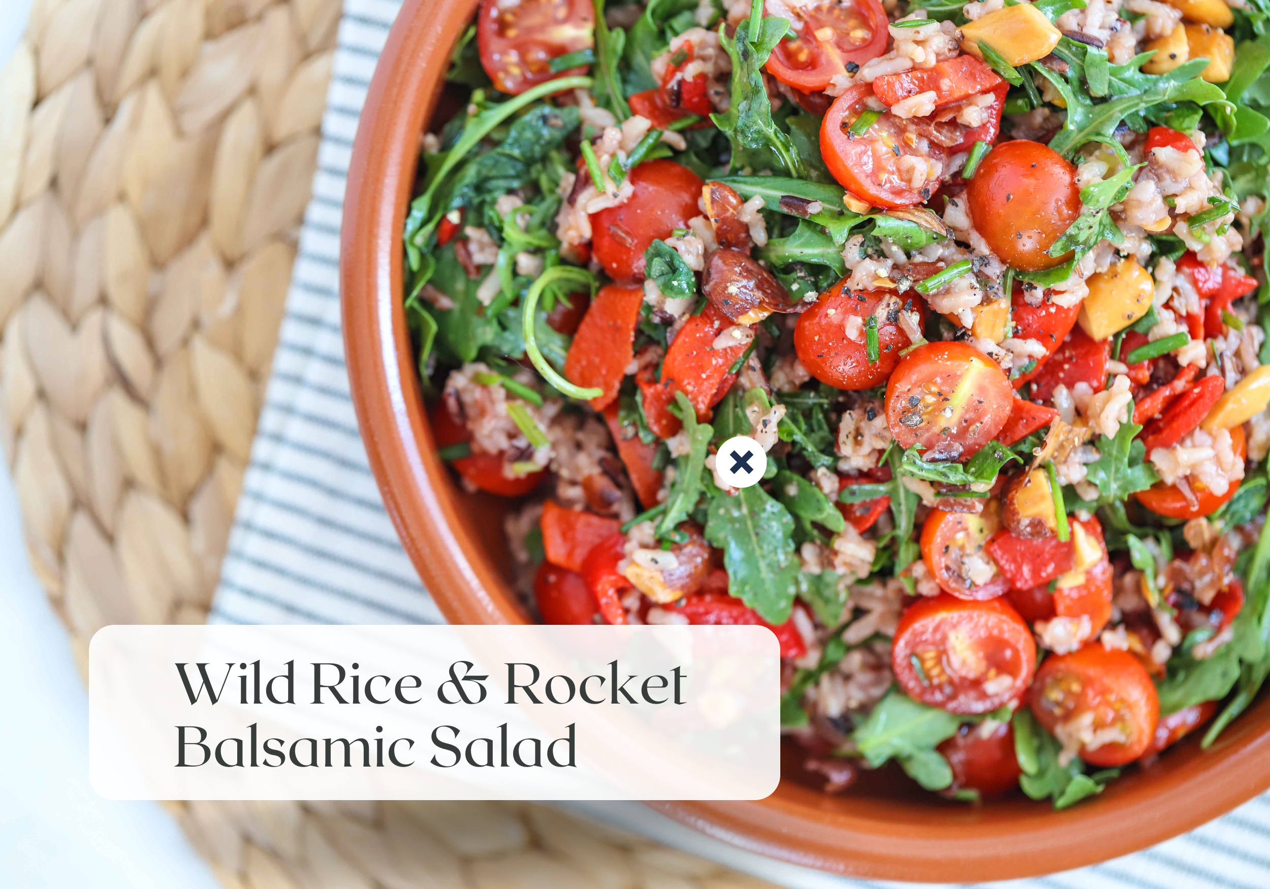 Meatless Monday’s: Wild Rice & Rocket Balsamic Salad