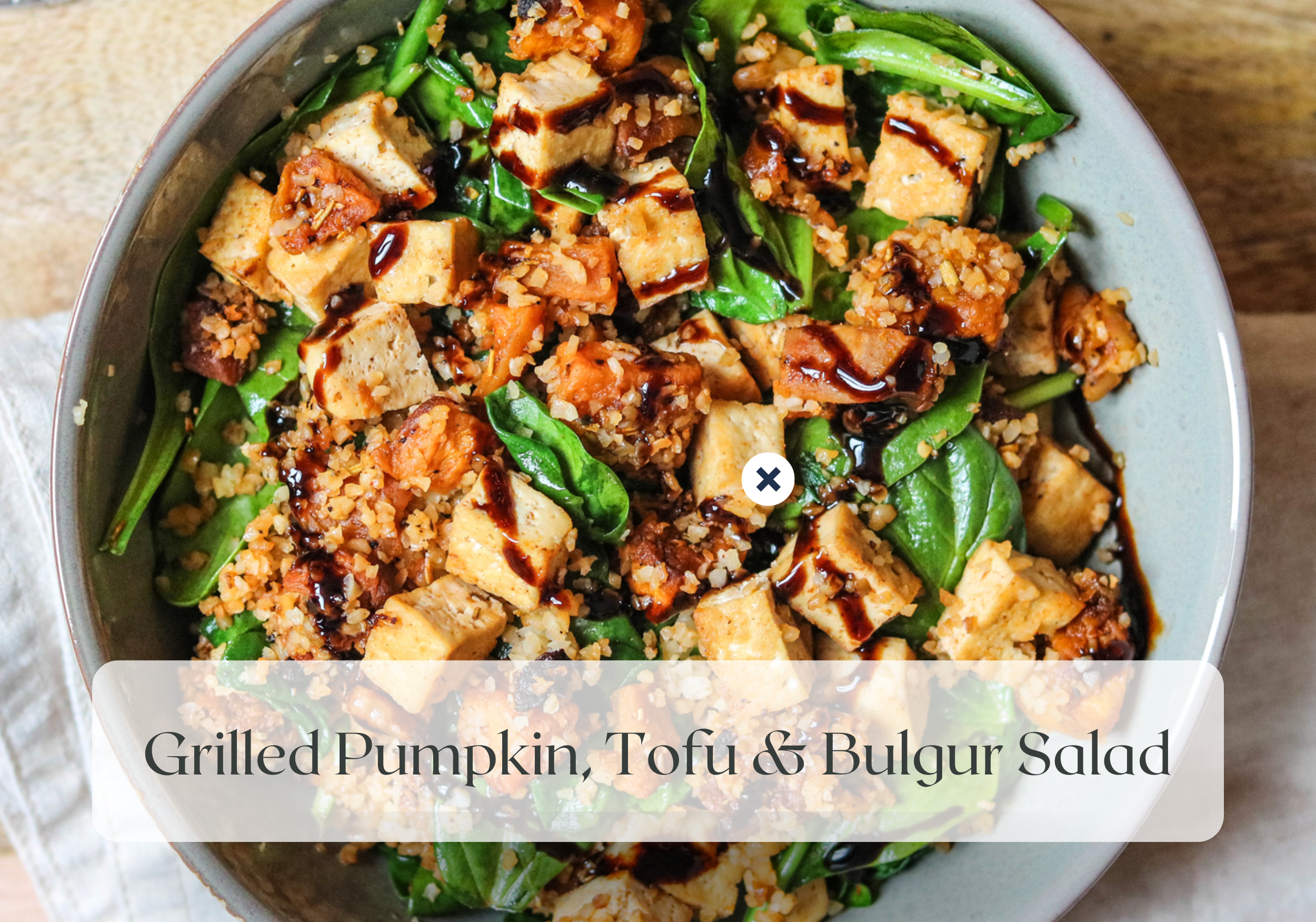 Meatless Monday: Grilled Pumpkin, Tofu &amp; Bulgur Salad