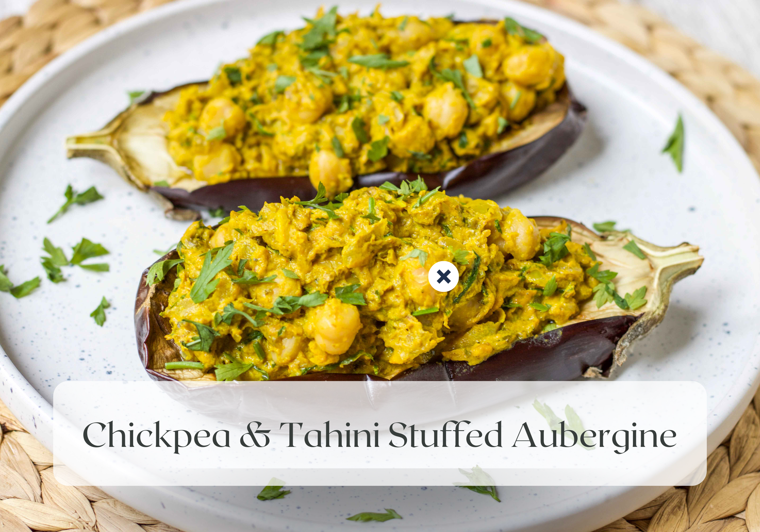 Meatless Monday’s: Chickpea &amp; Tahini Stuffed Aubergine