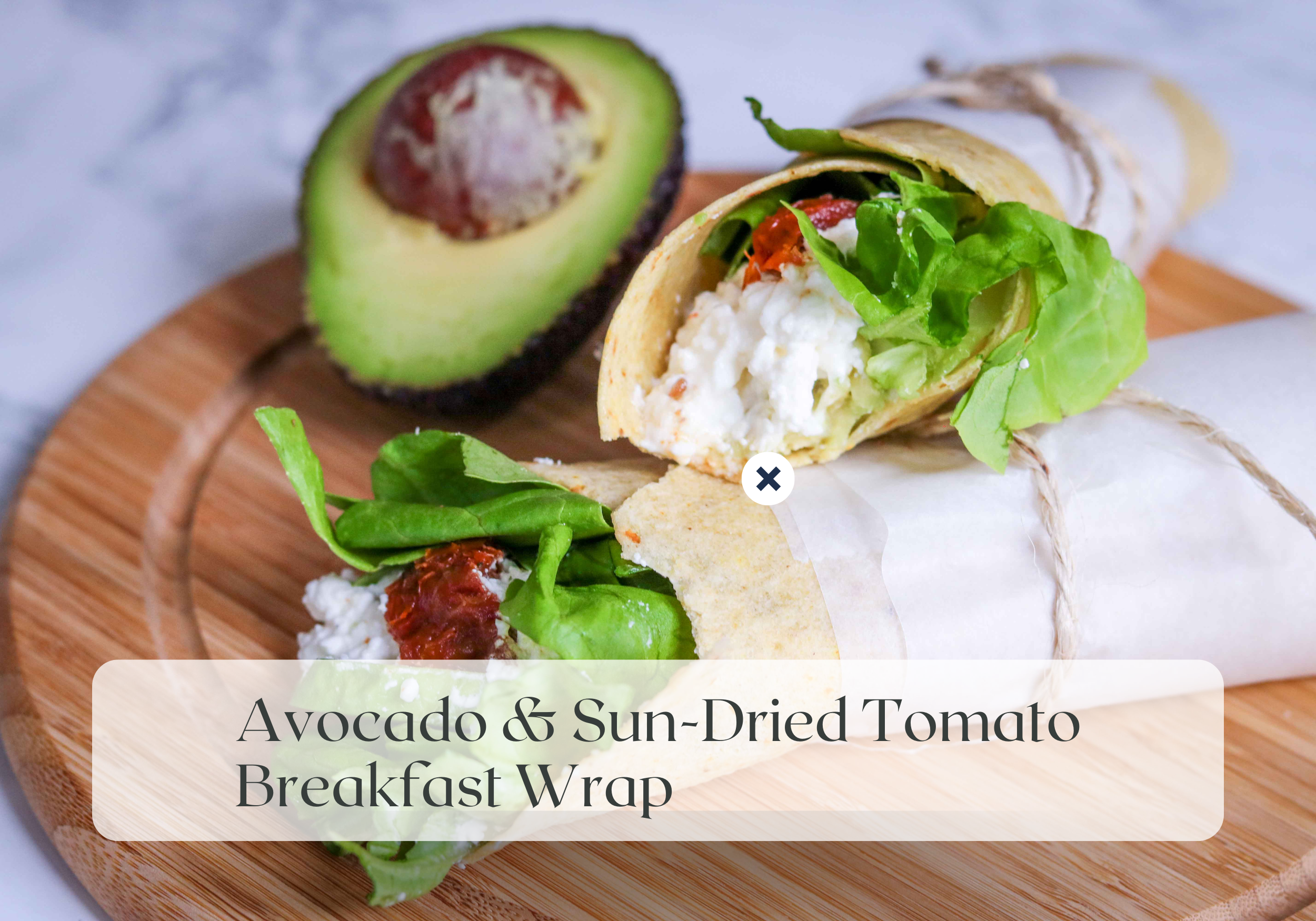 Meatless Monday: Cottage Cheese, Avocado &amp; Sun-Dried Tomato Breakfast Wrap