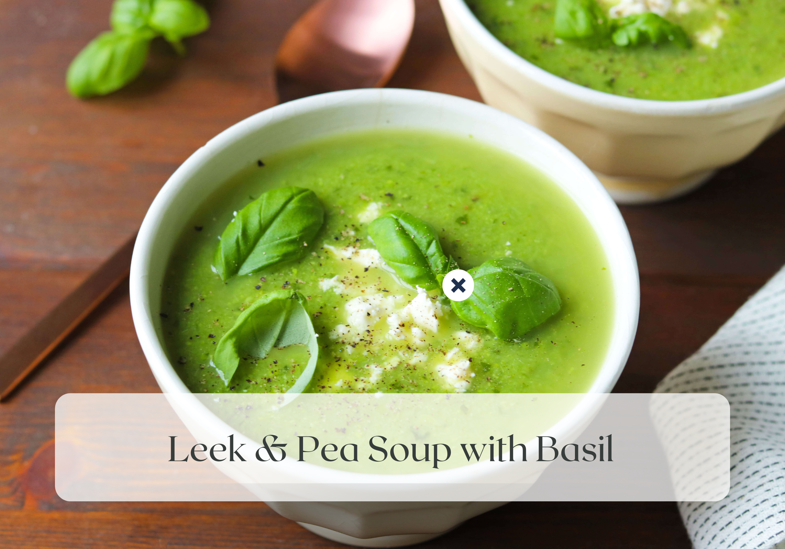 Meatless Monday: Leek &amp; Pea Soup with Basil