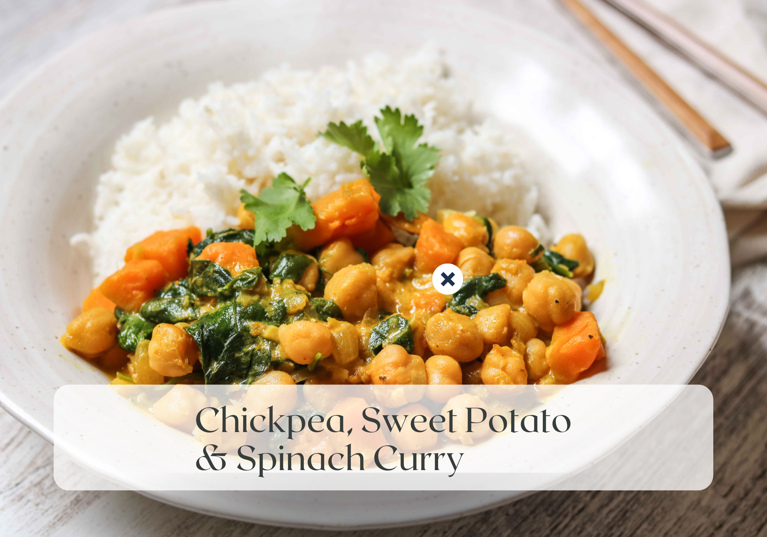 Meatless Monday: Chickpea, Sweet Potato &amp; Spinach Curry