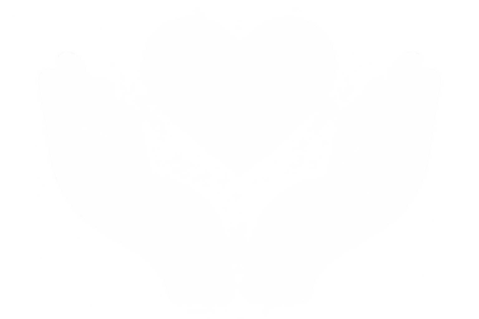 Two hands cupping a heart.