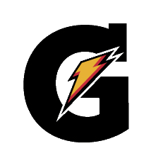A black background with a colorful lightning bolt logo in the center