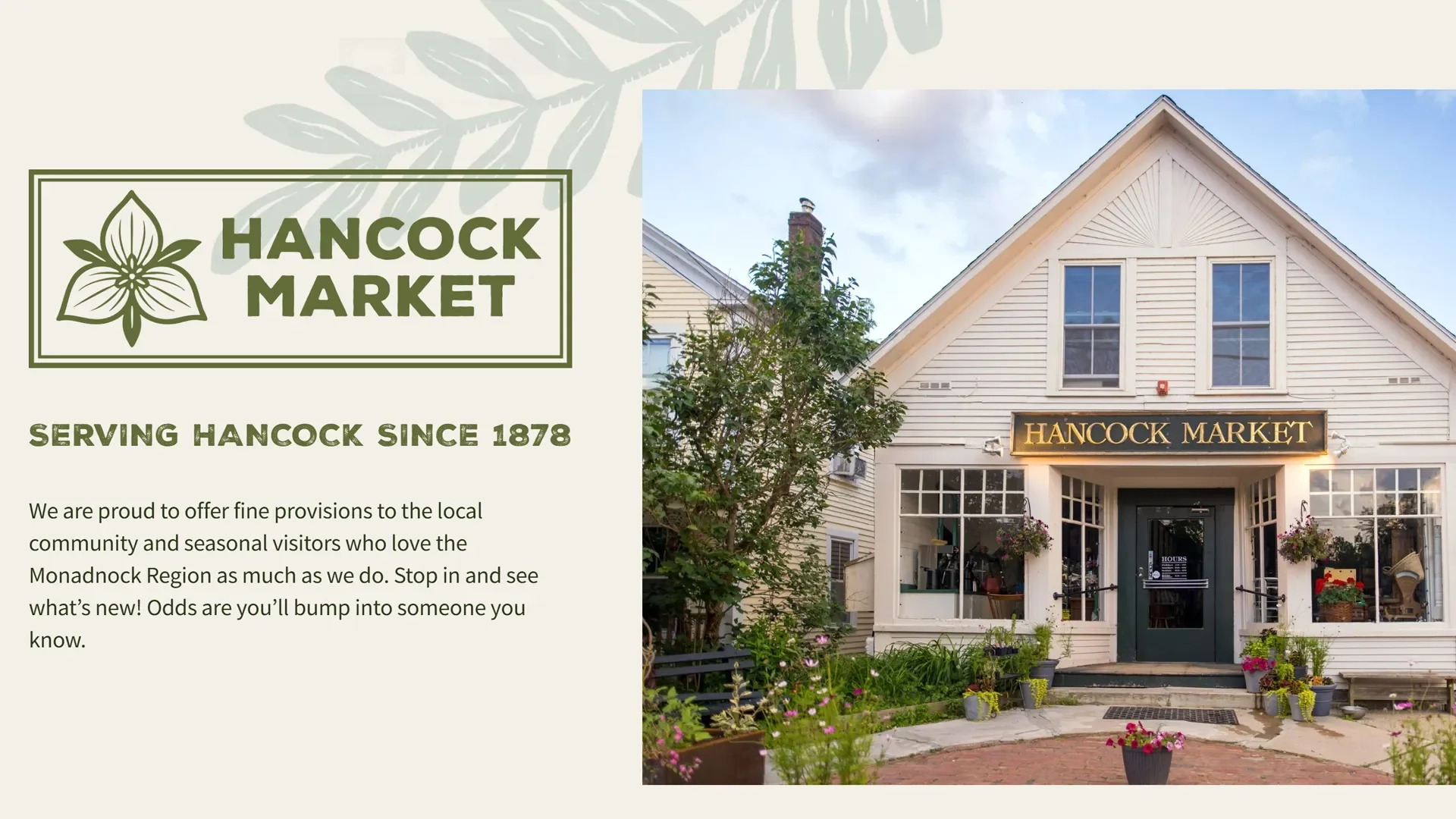 Hancock Market, General Store