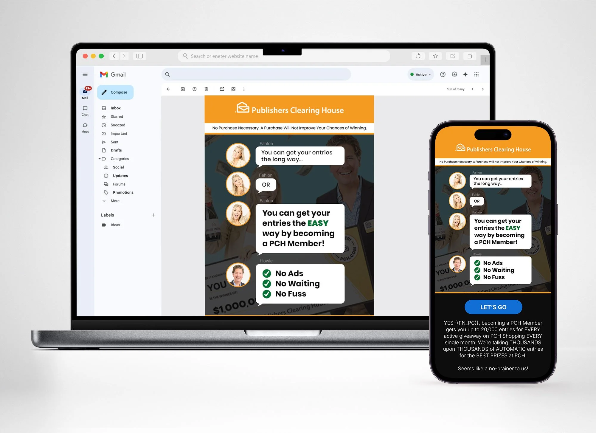 Text message informational theme. Long-scroll strategy intentional.