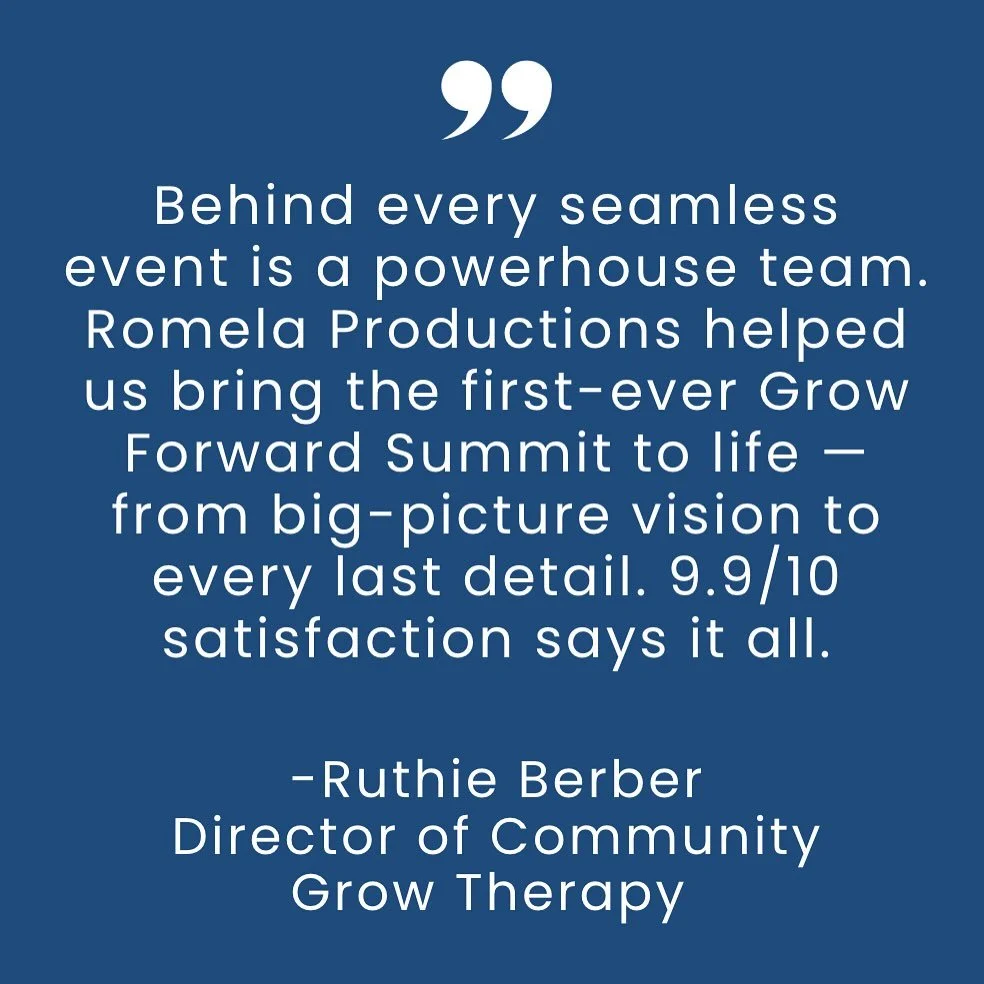 &quot;Romela Productions is one of the most professional, creative, and dependable teams in the business. From ideation to execution, they operated as a true extension of our team&mdash;keeping us on track with regular check-ins, staying impeccably o
