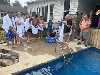 Baptisms at our Summer Picnic