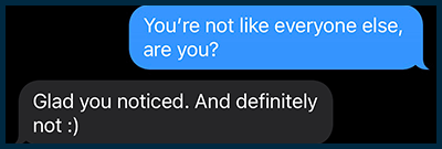 new sweet SMS line screenshot