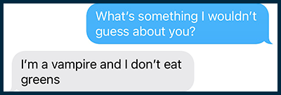 wouldn't guess SMS line screenshot