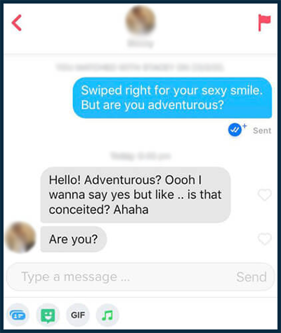 Tinder opener for getting laid