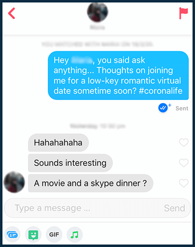 Good ideas for starting a chat on a dating app