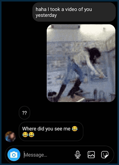 Gif of a girl dancing on a table