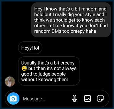 Example of a straightforward opener