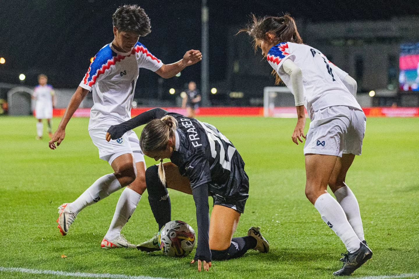 Photo highlights from the International friendly between New Zealand and Thailand on a frustrating night in Christchurch as they were held to a draw despite having 22 shots to Thailand's one &ndash; and putting seven of those on target at the Apollo 