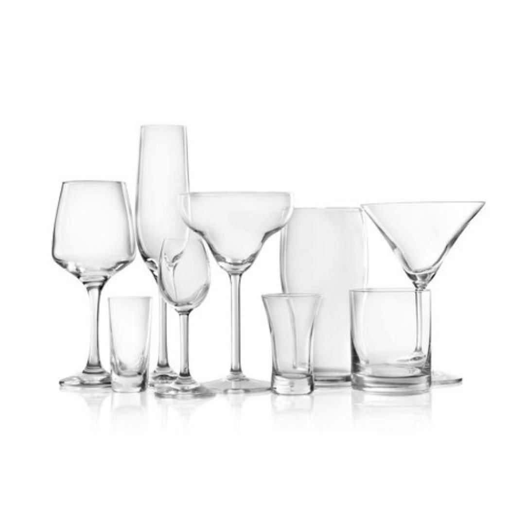 Glassware - Choose from a range of quality beer, wine, champagne and spirit glasses to suit any occasion. Clean, professional and ready for your event.