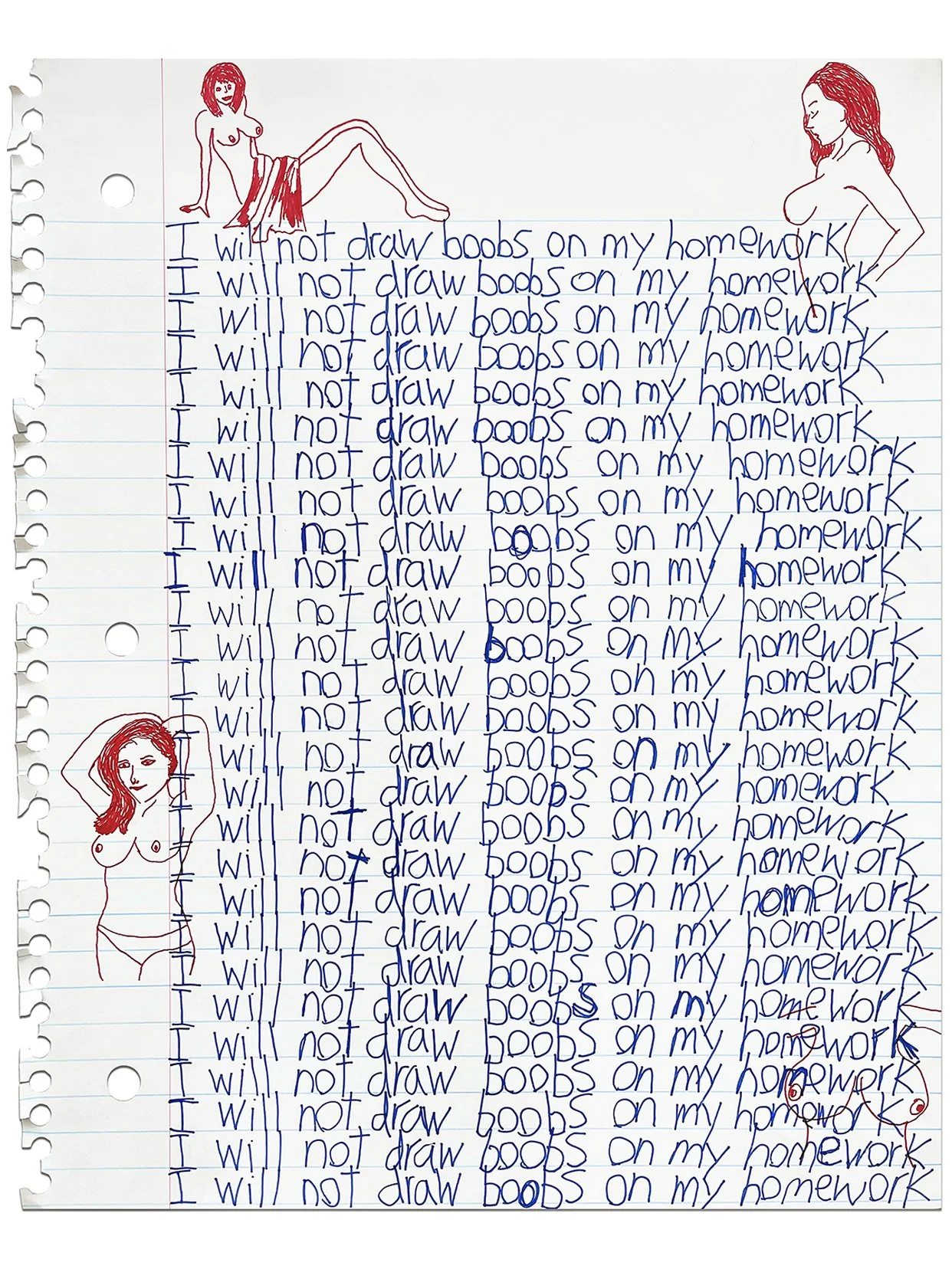 Boobs On Homework