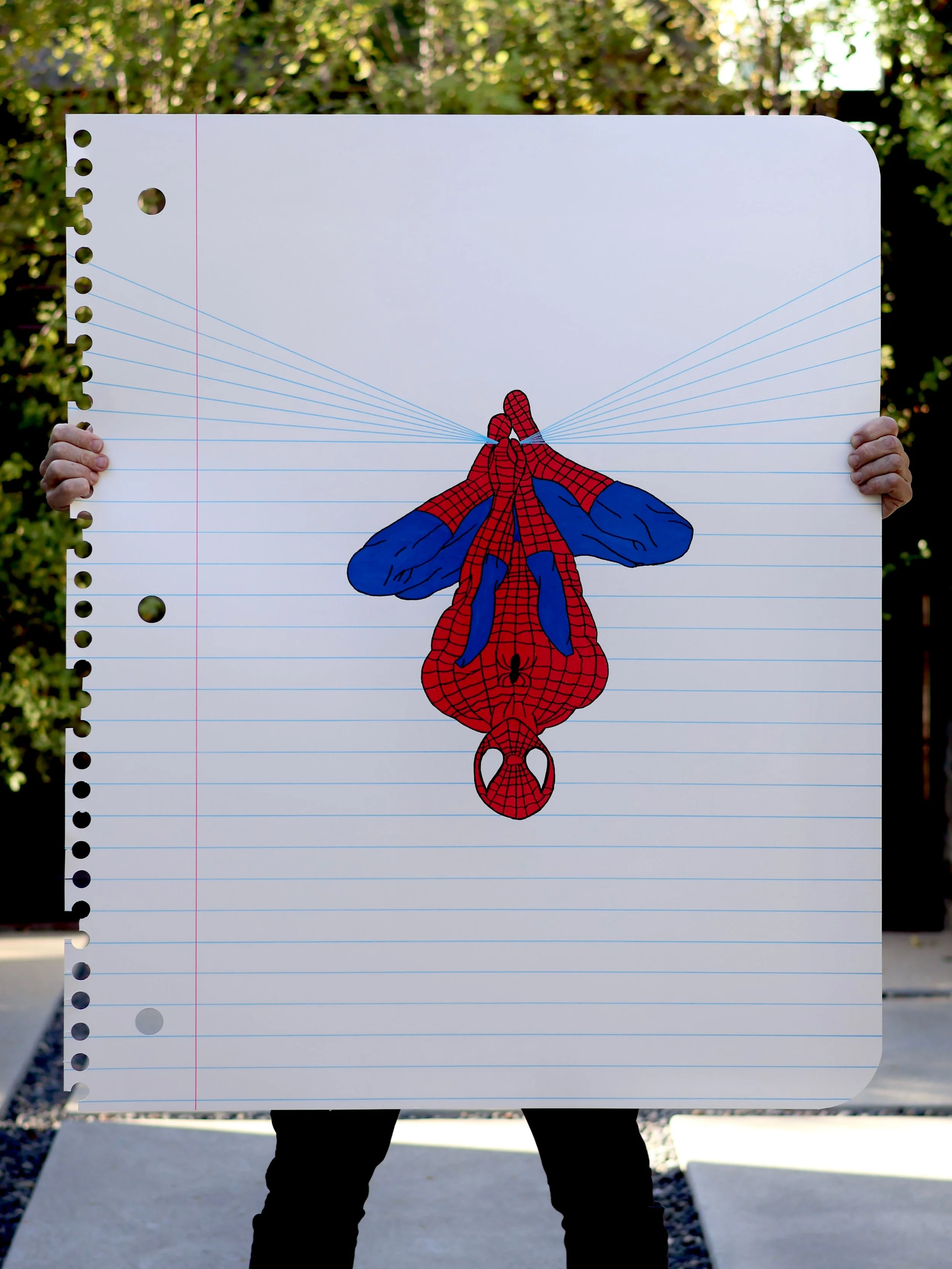 Spidey Doing Lines