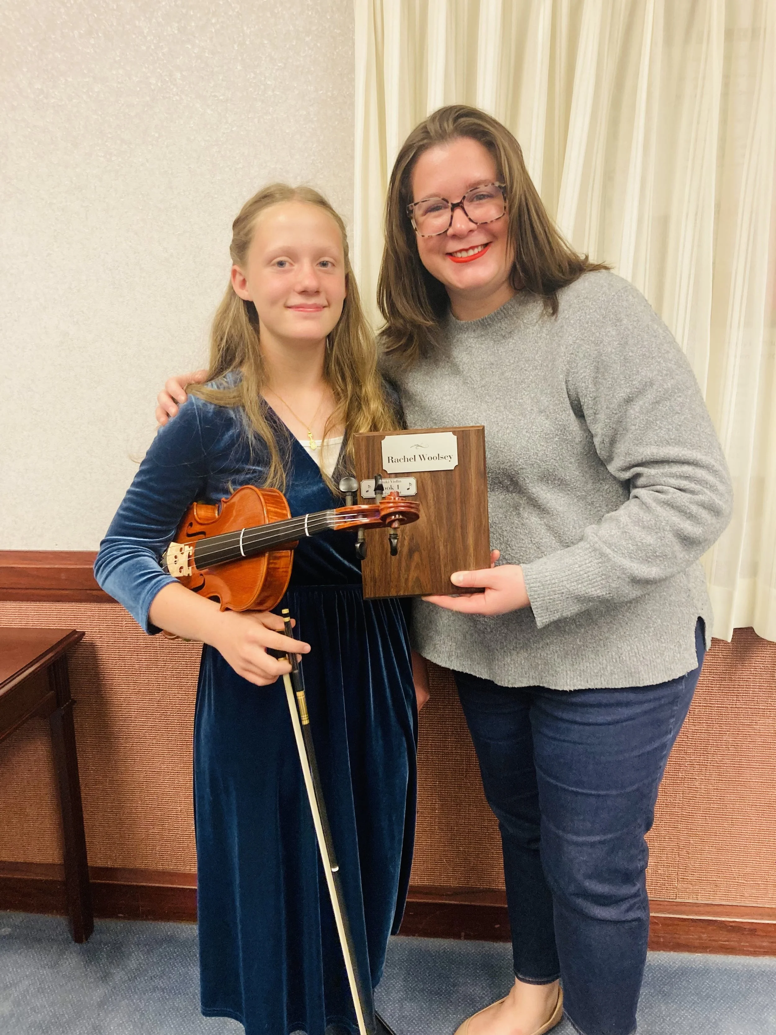 Suzuki Violin School Volume 1 graduation recital in Sacramento hosted by Gallagher Violins