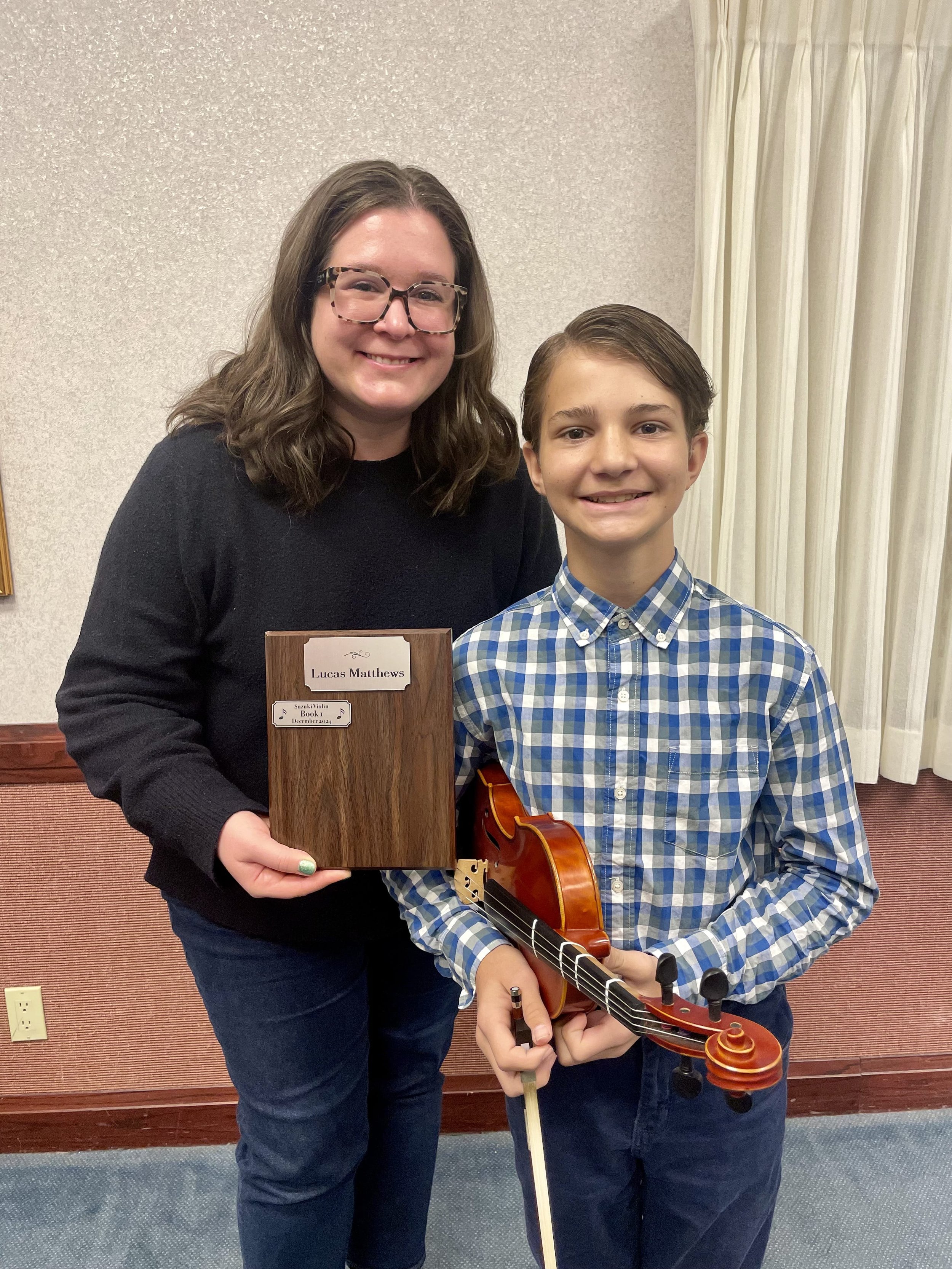 Suzuki Violin School Volume 1 graduation recital in Sacramento hosted by Gallagher Violins