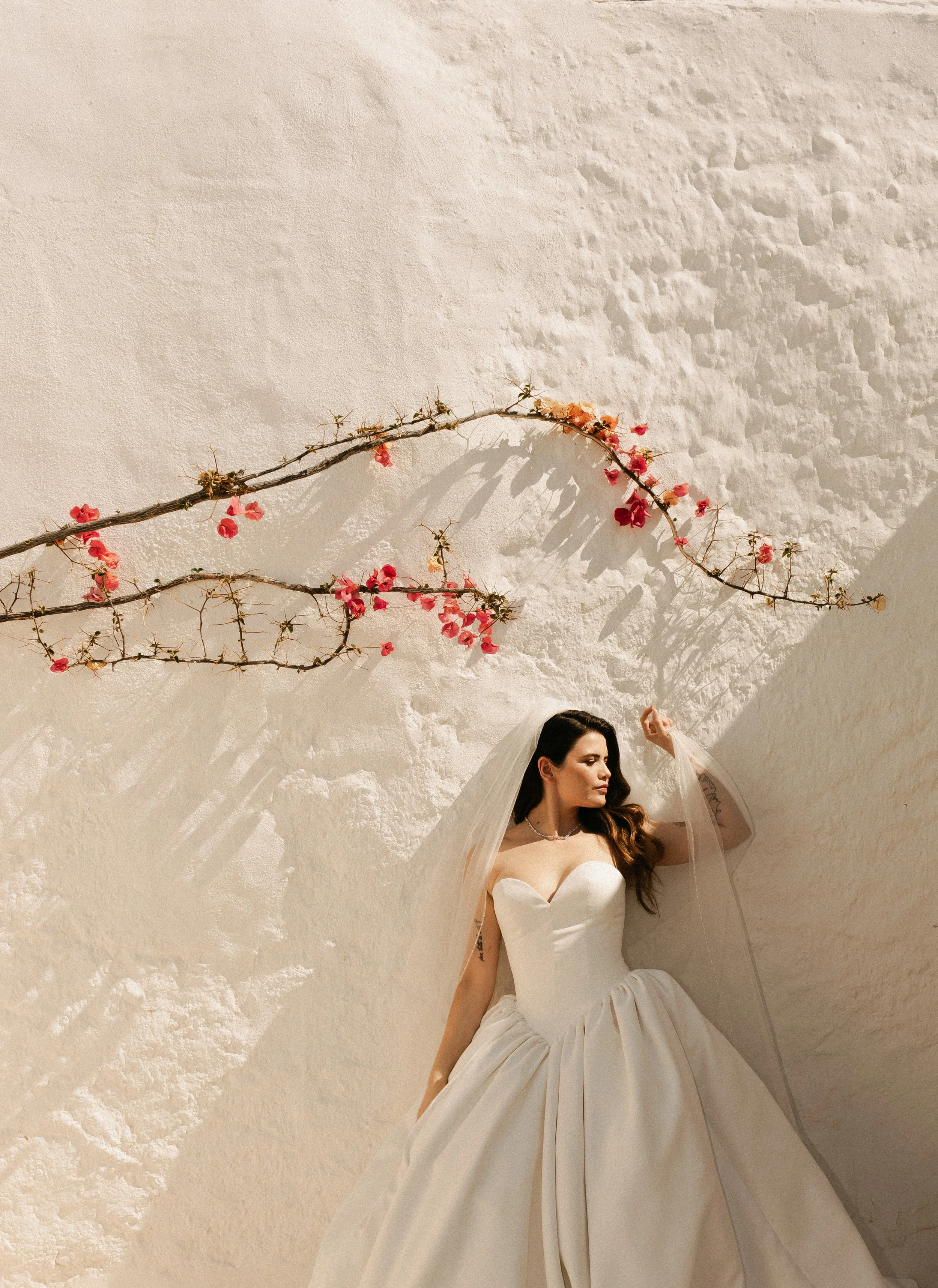 Bride portrait at a European destination wedding