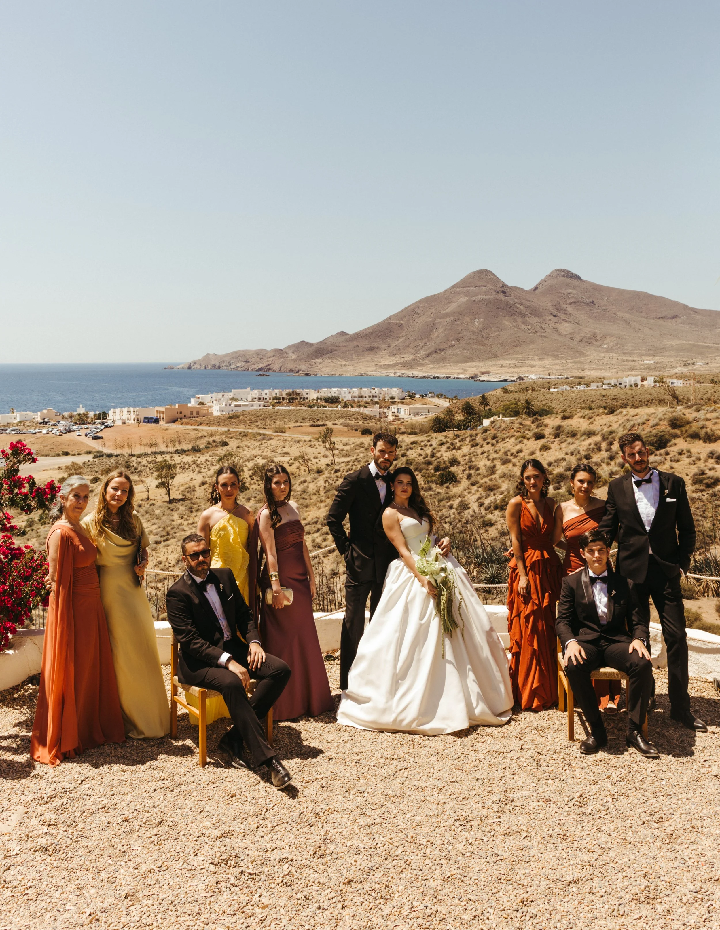Vogue-inspired cocktail hour at a destination wedding