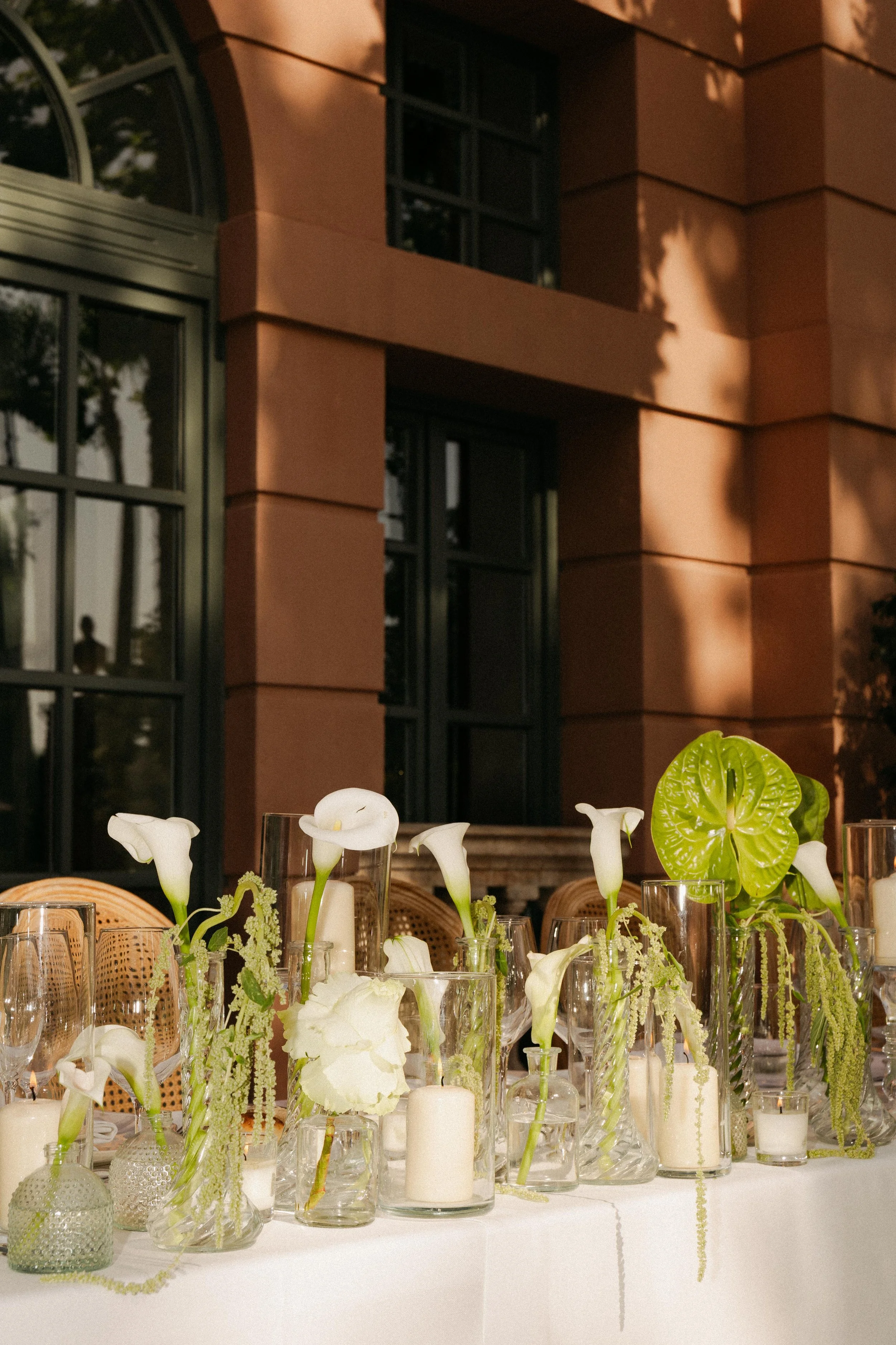 Elegant reception styling Marbella villa Spain wedding