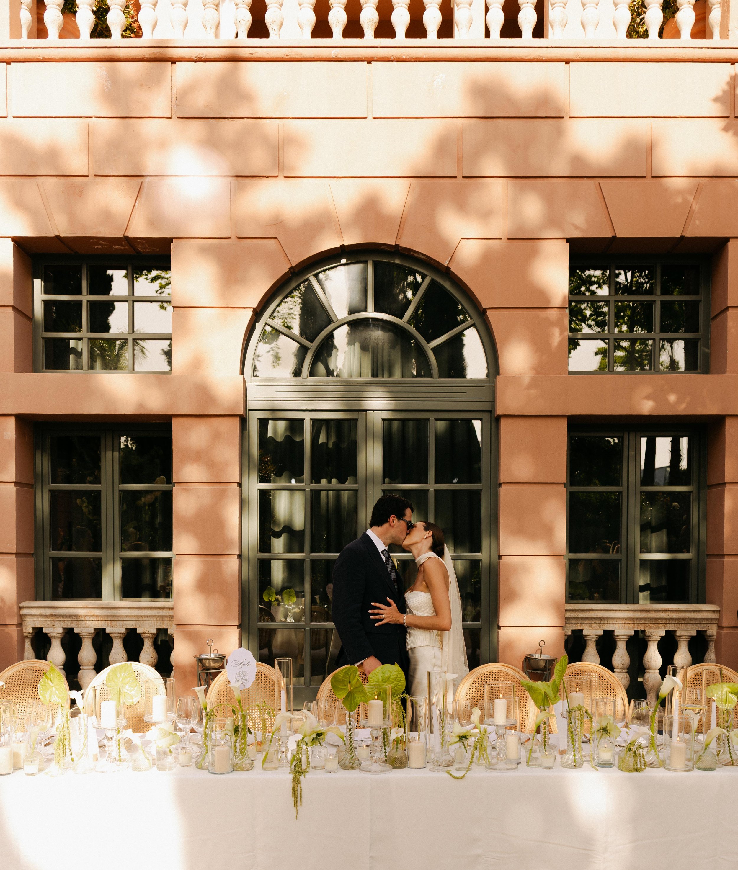 Luxury wedding reception Marbella evening Spain