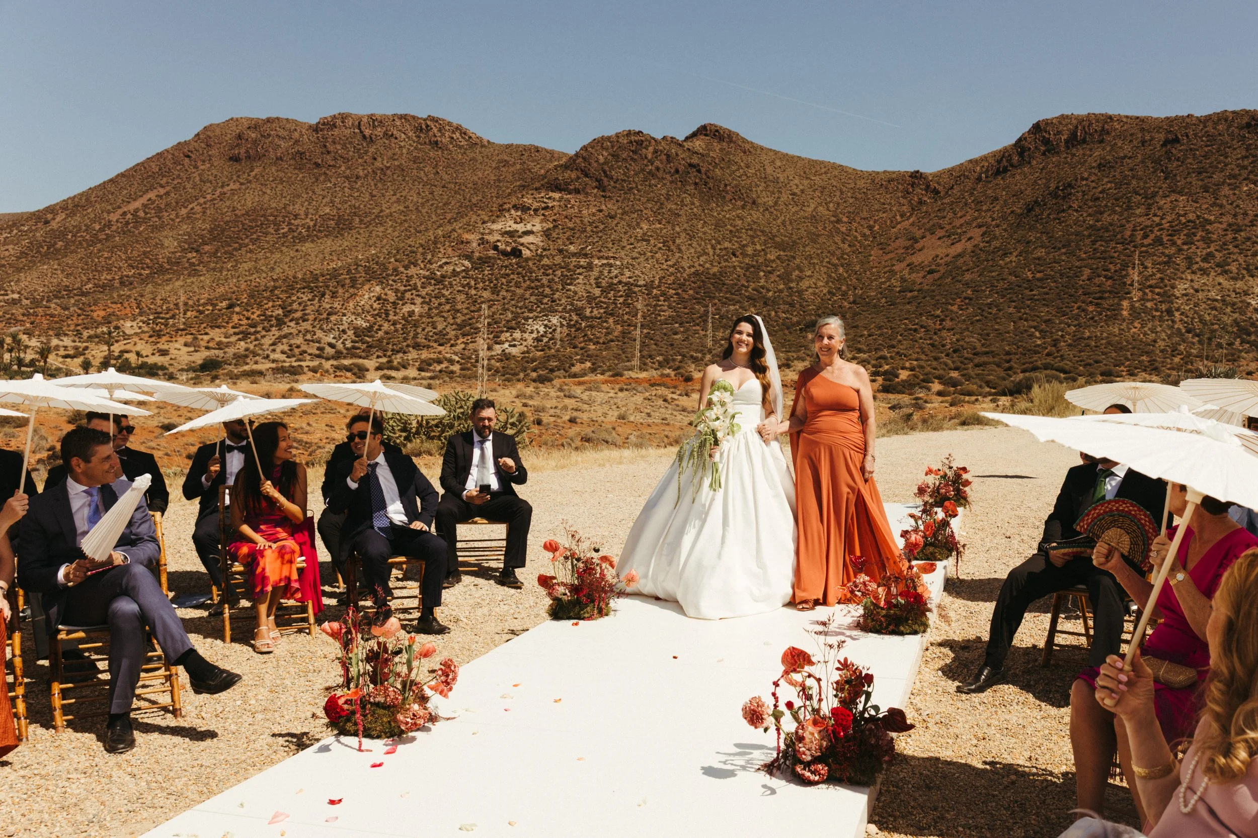 Vogue-inspired wedding ceremony in Spain