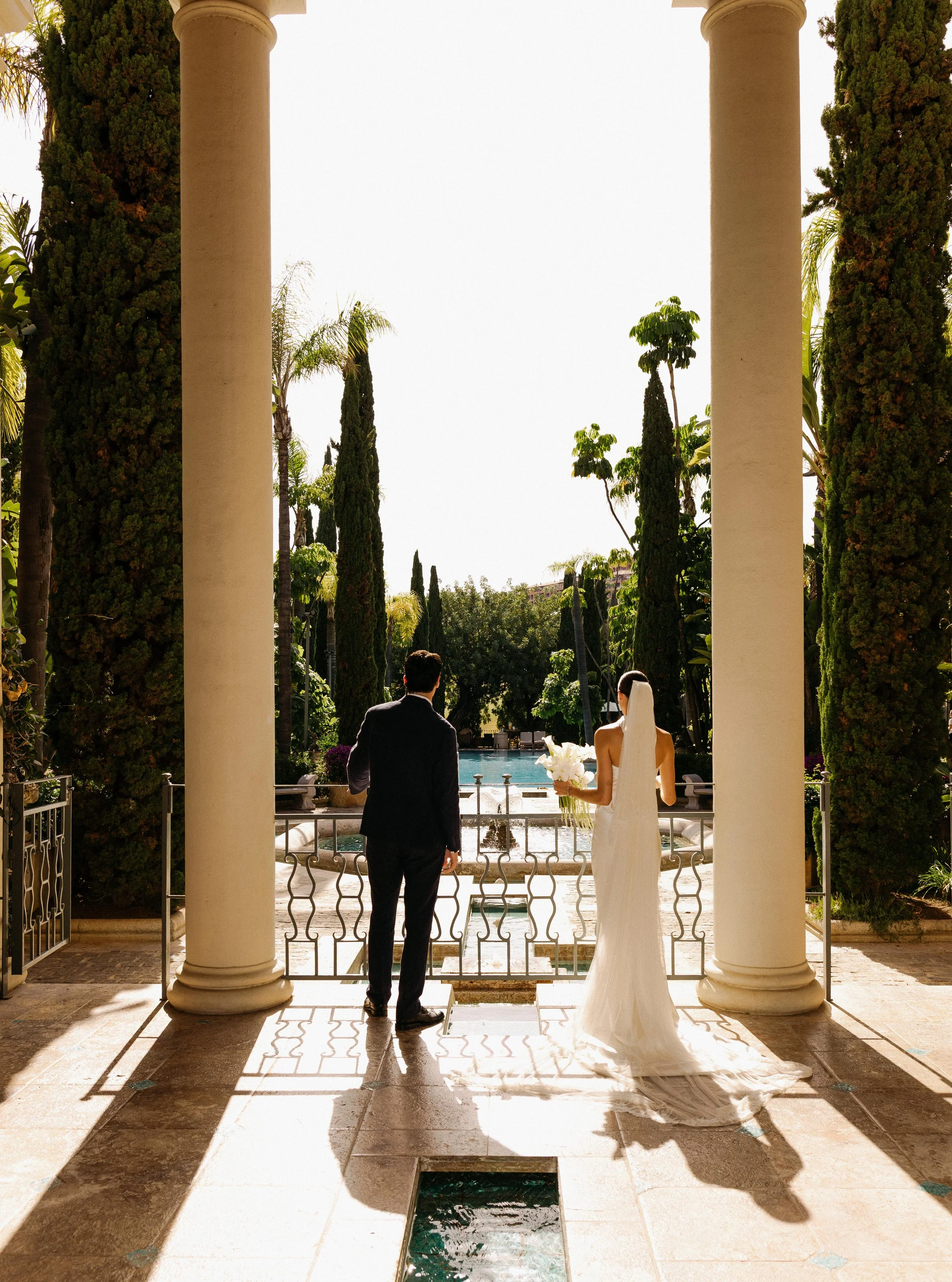 Elegant couple photography Marbella, Anantara villa Spain wedding