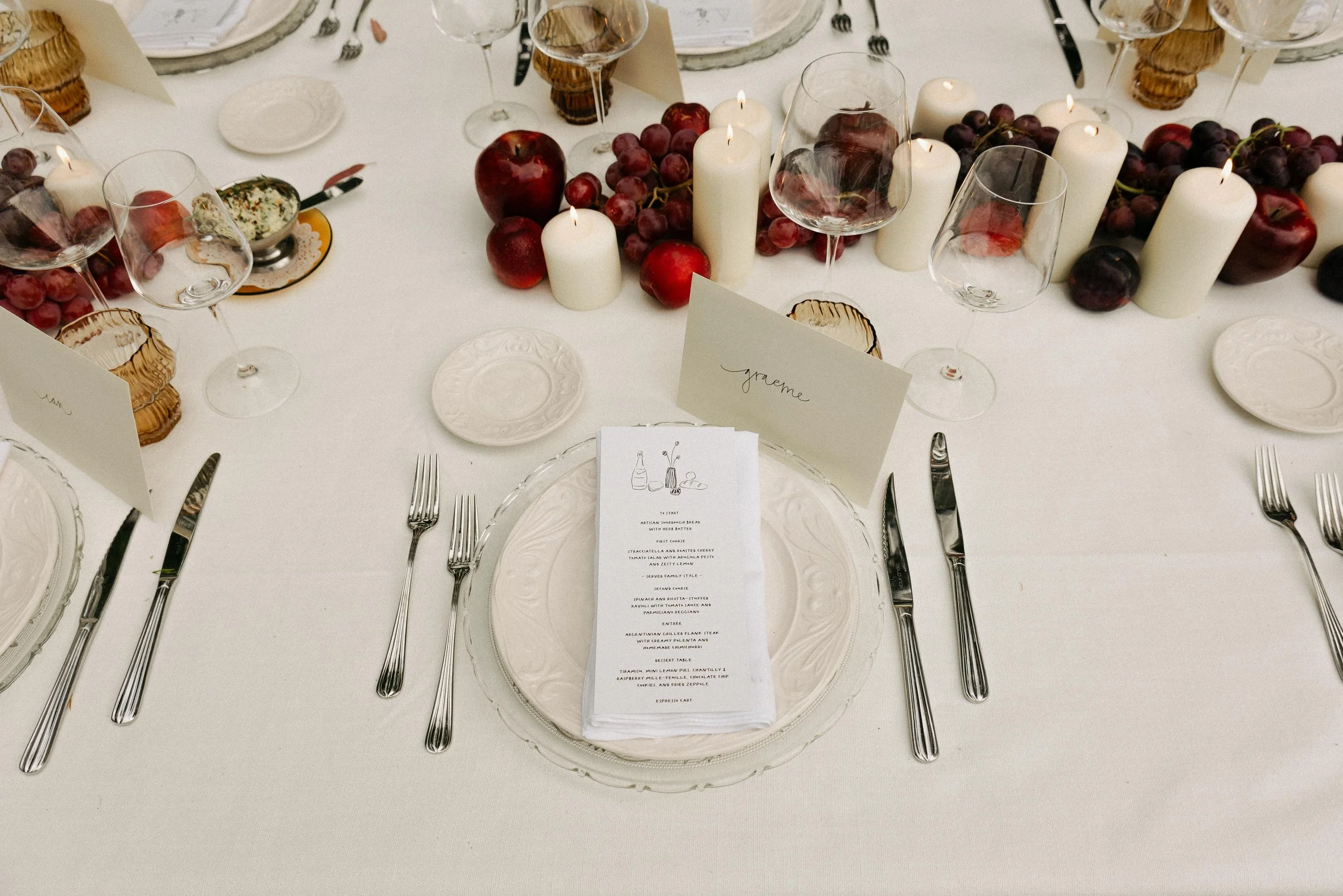 Editorial wedding photographer Spain documenting thoughtful reception styling