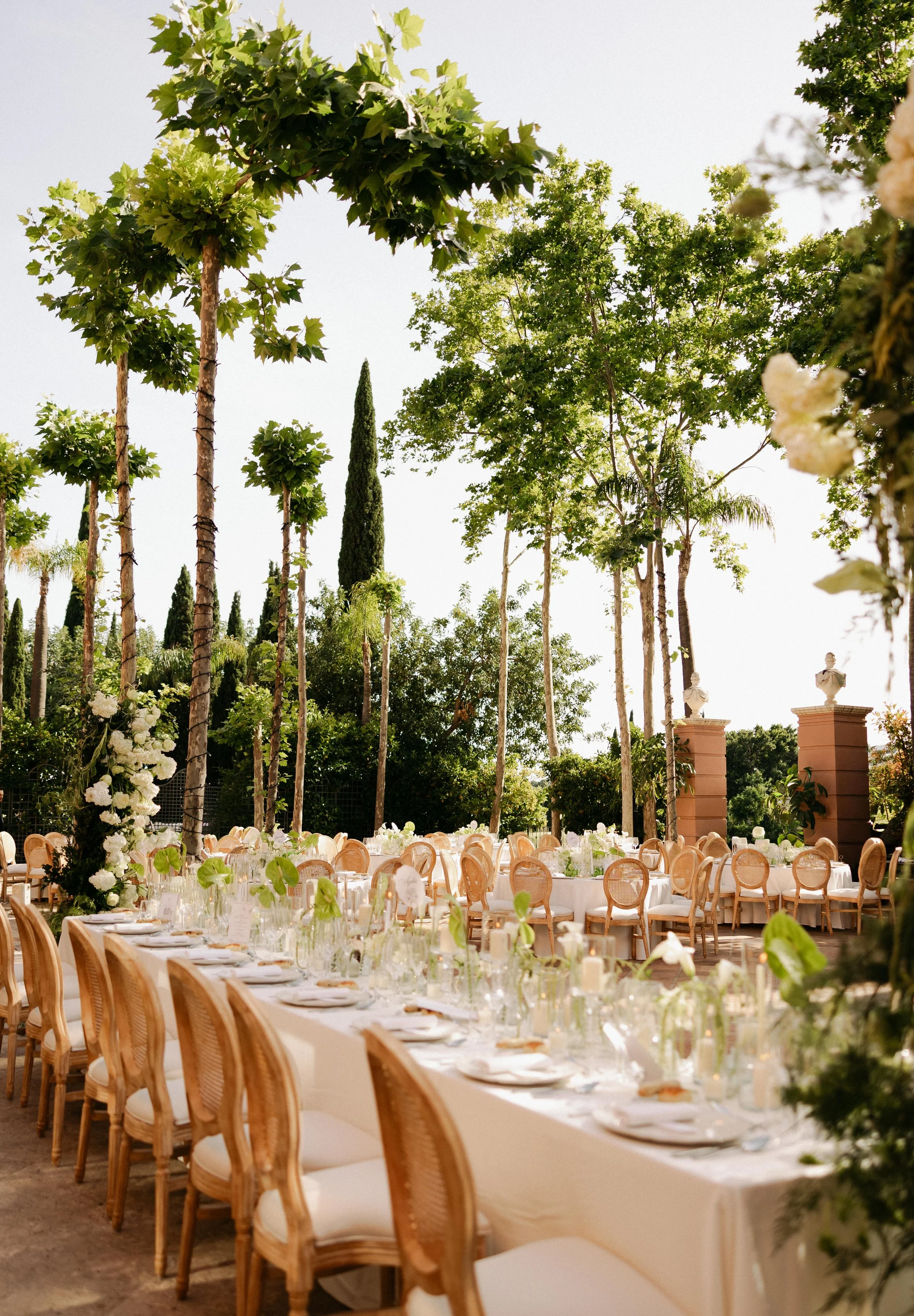 Wedding reception dinner Marbella villa Spain luxury event